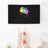 レインボーヴァンパイア口噛み – LGBTプライドTシャツ 横断幕 (インサイチュ)