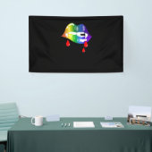 レインボーヴァンパイア口噛み – LGBTプライドTシャツ 横断幕 (トレードショー)