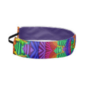 レインボーヴィンテージフサイケデリックラクタル万華鏡のように千変万化するパターン アスレチックヘッドバンド (左)