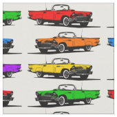 レインボーヴィンテージ1950sスポーツカー ファブリック (クローズアップ)