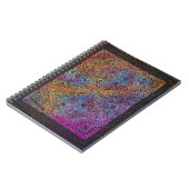 レインボー万華鏡のように千変万化するパターンマンダラ ノートブック (左側)