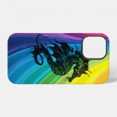 レインボー上のタツノオトシゴ Case-Mate iPhoneケース iPhone 12ケース (裏面横)