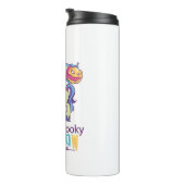 レインボー不気味スペルハロウィンユニコーンウィッチ タンブラー (回転右)