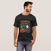 レインボー不気味ハロウィーン» Tシャツ (正面フル)