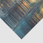 レインボー中国のドラゴンの水デコパージュ 薄葉紙 (詳細)