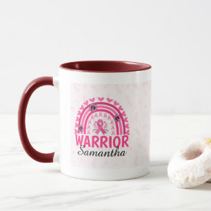 レインボー乳癌の戦士 マグカップ