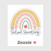 レインボー事務次補 シール (シート)