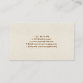 レインボー付き円形のチャクラ葉 名刺 (裏面)