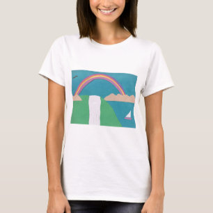 レインボー付きTシャツデザイン Tシャツ