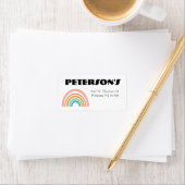 レインボー住所 シール。 ラベル (インサイチュ)