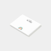 レインボー先生ノートパッド – カスタム先生ギフト ポストイット (アングル)