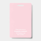 レインボー先生名タグフォトIDバッジ バッジ (裏面)