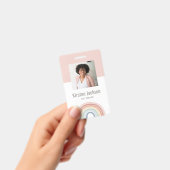 レインボー先生名タグフォトIDバッジ バッジ (手持ち)