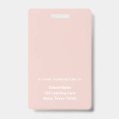 レインボー先生名タグフォトIDバッジ バッジ (裏面)