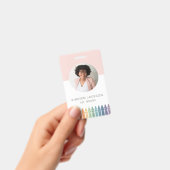 レインボー先生名タグ写真ID バッジ (手持ち)