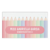 レインボー先生学校 名札 (正面)