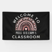 レインボー先生教室ウェルカムバナー 横断幕 (横)