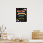 レインボー先生新学期フライヤー ポスター (キッチン)