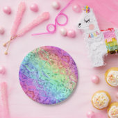 レインボー凍っていクリスタル： ペーパープレート (パーティー)