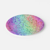 レインボー凍っていクリスタル： ペーパープレート (アングル)