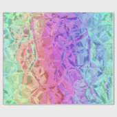 レインボー凍っていクリスタル： ラッピングペーパー (フラット)