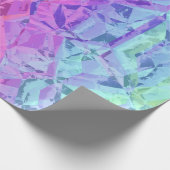 レインボー凍っていクリスタル： ラッピングペーパー (角)