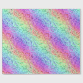 レインボー凍っていクリスタル：ラッピング紙 ラッピングペーパー (フラット)