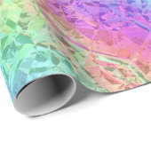 レインボー凍っていクリスタル：ラッピング紙 ラッピングペーパー (ロールコーナー)