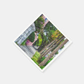 レインボー列に沿って歩く スタンダードカクテルナプキン (角)