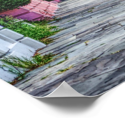 レインボー列に沿って歩く ポスター (角)