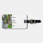 レインボー列に沿って歩く ラゲッジタグ (正面横)