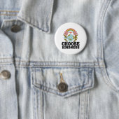 レインボー前向きピースヒッピー選択やさしさアート 缶バッジ (インサイチュ)