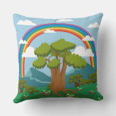 レインボー化粧枕 クッション (裏面)