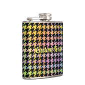 レインボー千鳥格子のパターン フラスク (右)