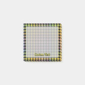 レインボー千鳥格子のパターン ポストイット (正面)