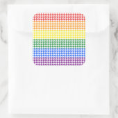 レインボー千鳥格子の スクエアシール (バッグ)