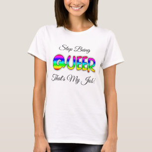 レインボー同性愛者LGBTプライドシャツ Tシャツ