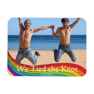 レインボー同性結婚写真の発表 マグネット