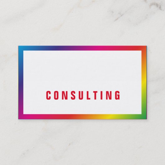 レインボー名刺 名刺 (正面)