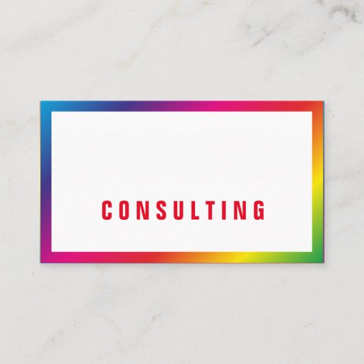 レインボー名刺 名刺 (正面)