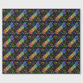 レインボー名"セレニティ" +星 ラッピングペーパー (フラット)