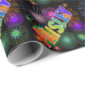 レインボー名"ペイズリー" + Fireworks ラッピングペーパー (ロールコーナー)