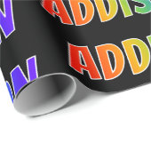 レインボー名「ADDISON」;おもしろい&カラフルADDISON ラッピングペーパー (ロールコーナー)