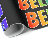 レインボー名「BELLA」;おもしろいカラフル& ラッピングペーパー (ロールコーナー)