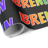 レインボー名「BRENDAN」;おもしろいカラフル& ラッピングペーパー (ロールコーナー)