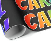 レインボー名"CAROL";おもしろい&カラフル ラッピングペーパー (ロールコーナー)