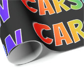 レインボー名"CARSON";おもしろい&カラフル ラッピングペーパー (ロールコーナー)