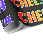 レインボー名「CHELSEA」;おもしろい&カラフルCHELSEA ラッピングペーパー (ロールコーナー)