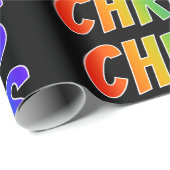 レインボー名「CHRIS」、おもしろいカラフル& ラッピングペーパー (ロールコーナー)