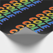 レインボー名"COLE";おもしろい&カラフル ラッピングペーパー (角)